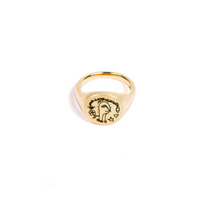 14K Gold Signet Ring C/O The Real Love Child