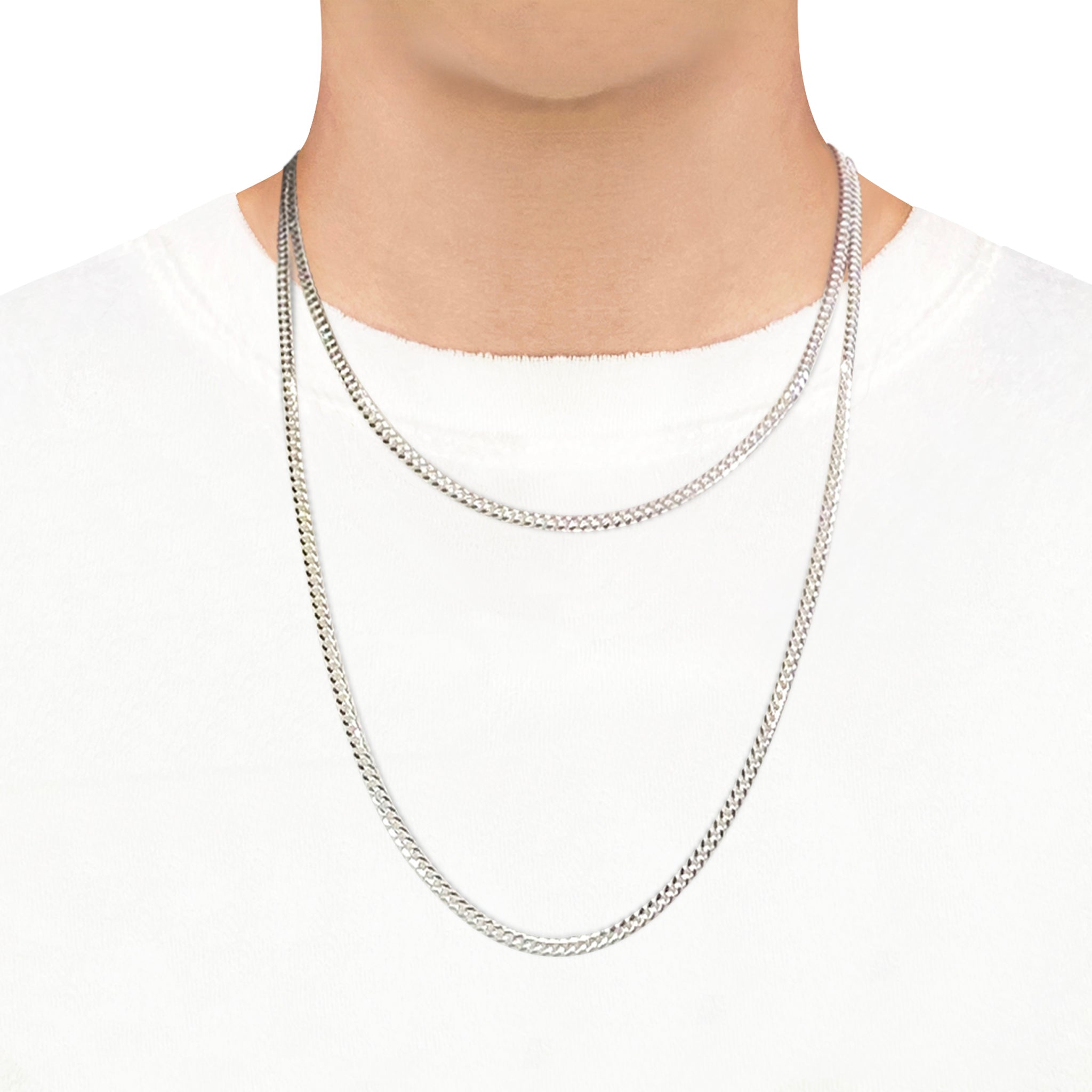 3.5mm Miami Curb Chain Necklace