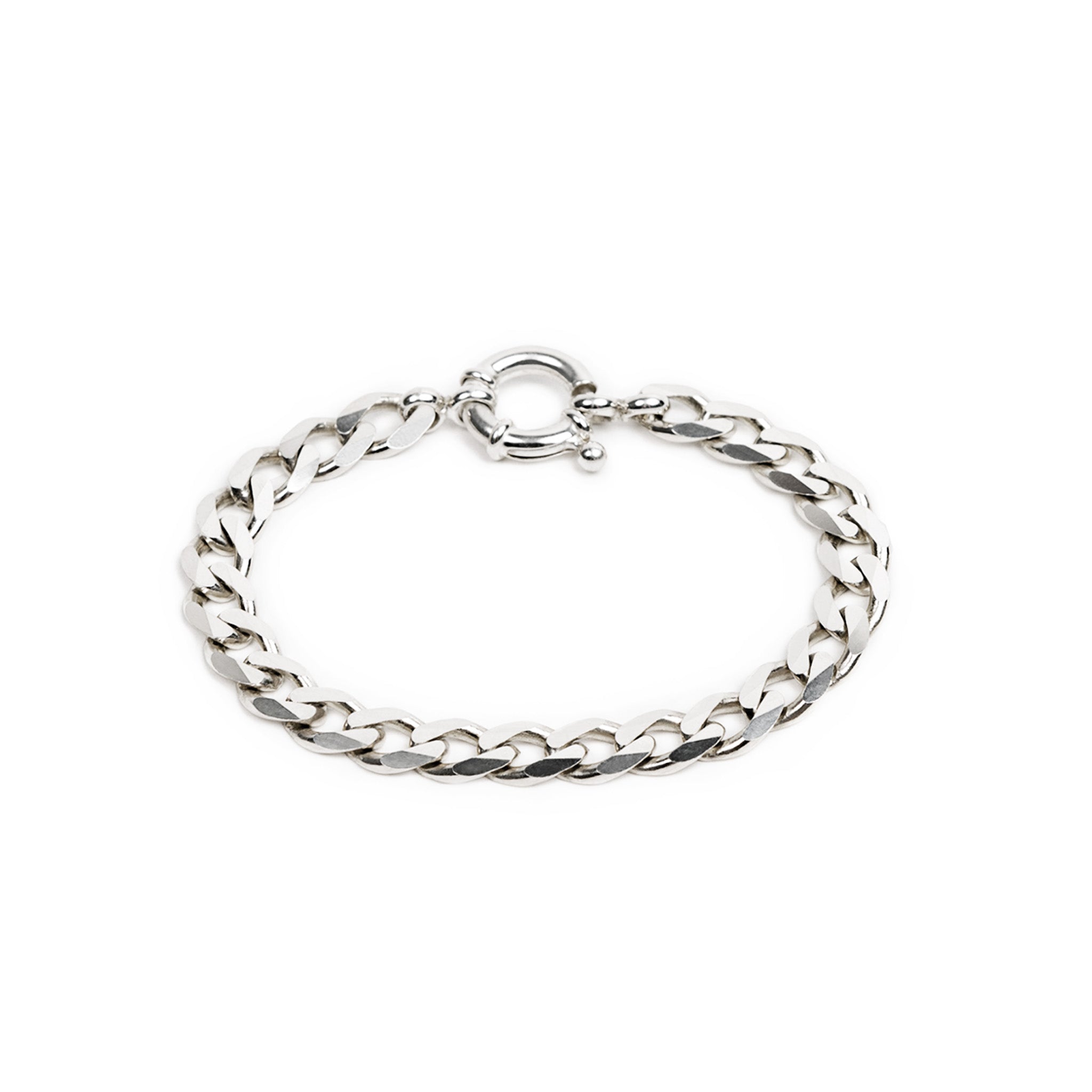 7.1mm Flat Curb Chain Bracelet