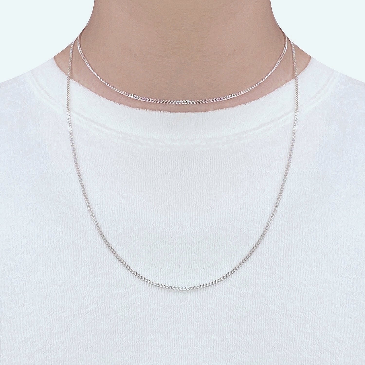 Classic Flat Curb Chain Necklace